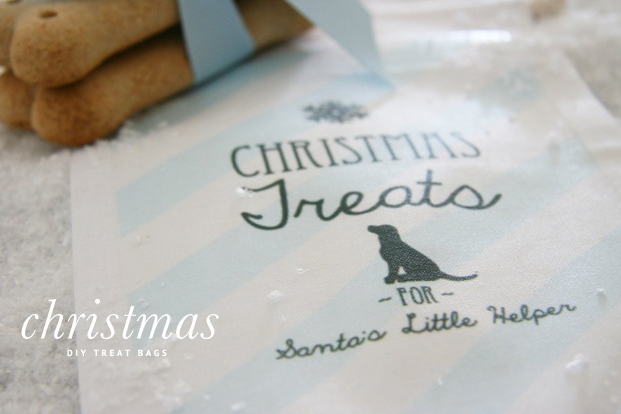 DIY Christmas Dog Treat Bags | Pretty Fluffy