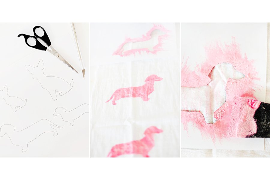 DIY: Dog Breed Tea Towel & Free Stencil