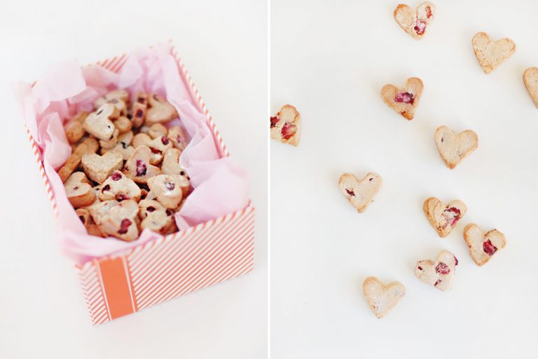 Valentine’s Day Dog Treats: Cranberry Hearts