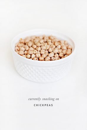 White bowl filled with chickpeas for healthy dog treat recipes.