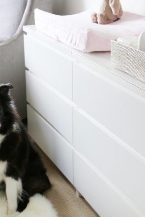 A Pet Friendly Nursery | Baby Girl Nursery | www.prettyfluffy.com