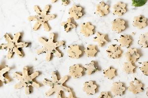 These yummy, healthy and easy to make Puppermint dog treats are perfect for the holidays and will leave your dog with minty fresh breath! Click through for the DIY Peppermint Dog Treat Recipe.