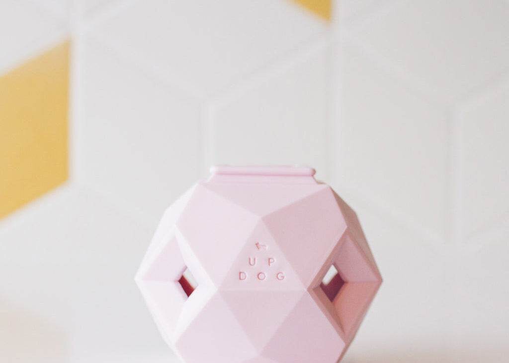 the odin rose quartz dog toy