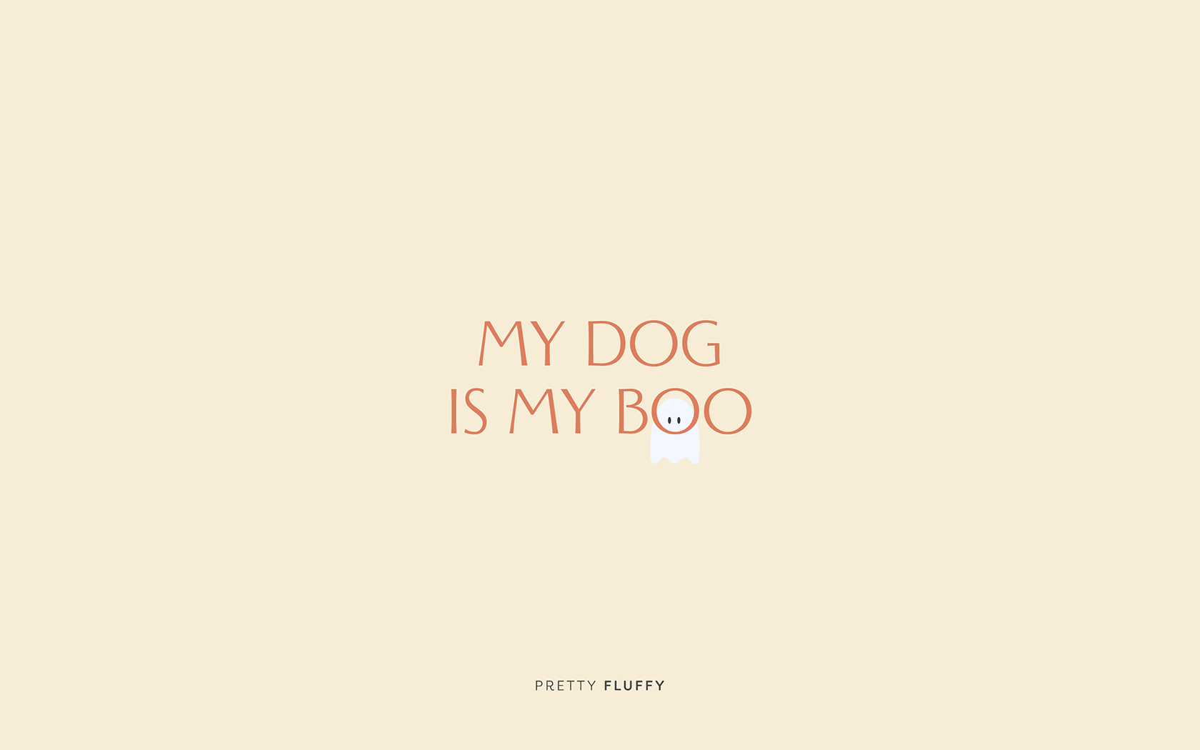 My Dog Is My Boo - October 2021 Halloween Free Dog Quote Wallpaper - Free Desktop Wallpaper for Dog Lovers