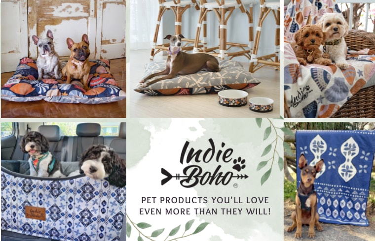 Bohemian Dog Beds and pet carriers Australia by Indie Boho
