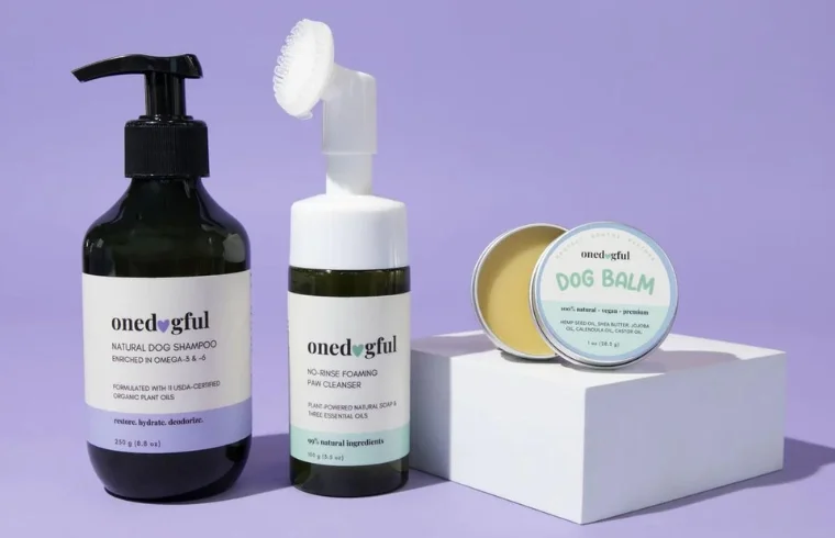 Natural dog grooming products by Onedogful