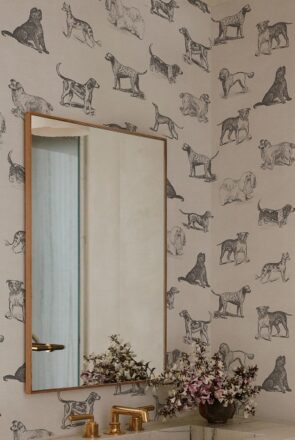 The Goodies Wallpapers Vintage Dogs Wallpaper Mural
